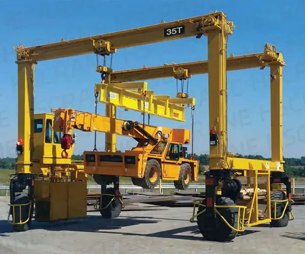 35t double girder tire gantry crane