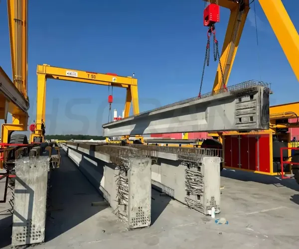 50T+50T double-girder bridge construction straddle carrier