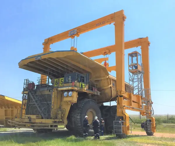 63t High cab tire gantry crane