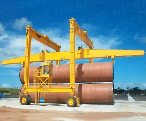 90t double-girder rubber-tyred gantry crane