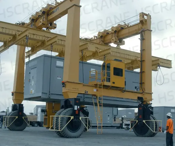 Energy storage cabinet straddle carrier