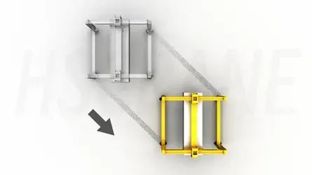 Crab steering diagram